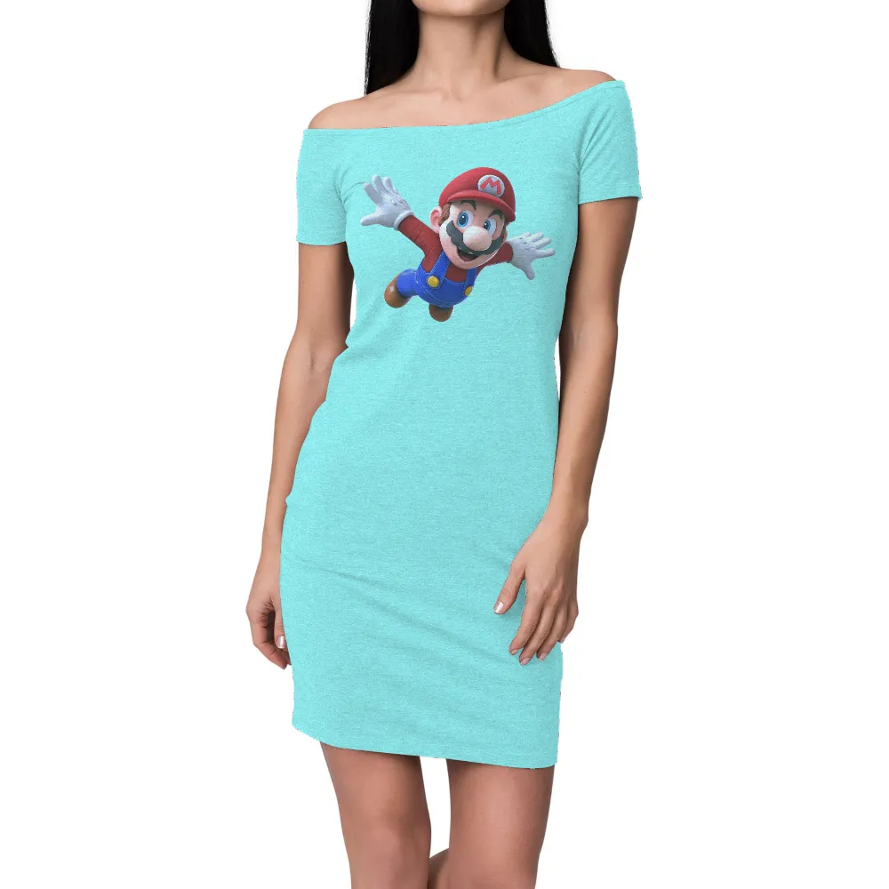 Shirts Graphic Tees: Mario's Adventure - Gaming Hero|anti hero pocket tee