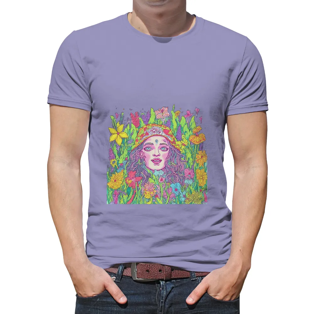 Custom Tee Shirts: Nature's Guardian in a Dreamlike Forest|final fantasy uni qlo