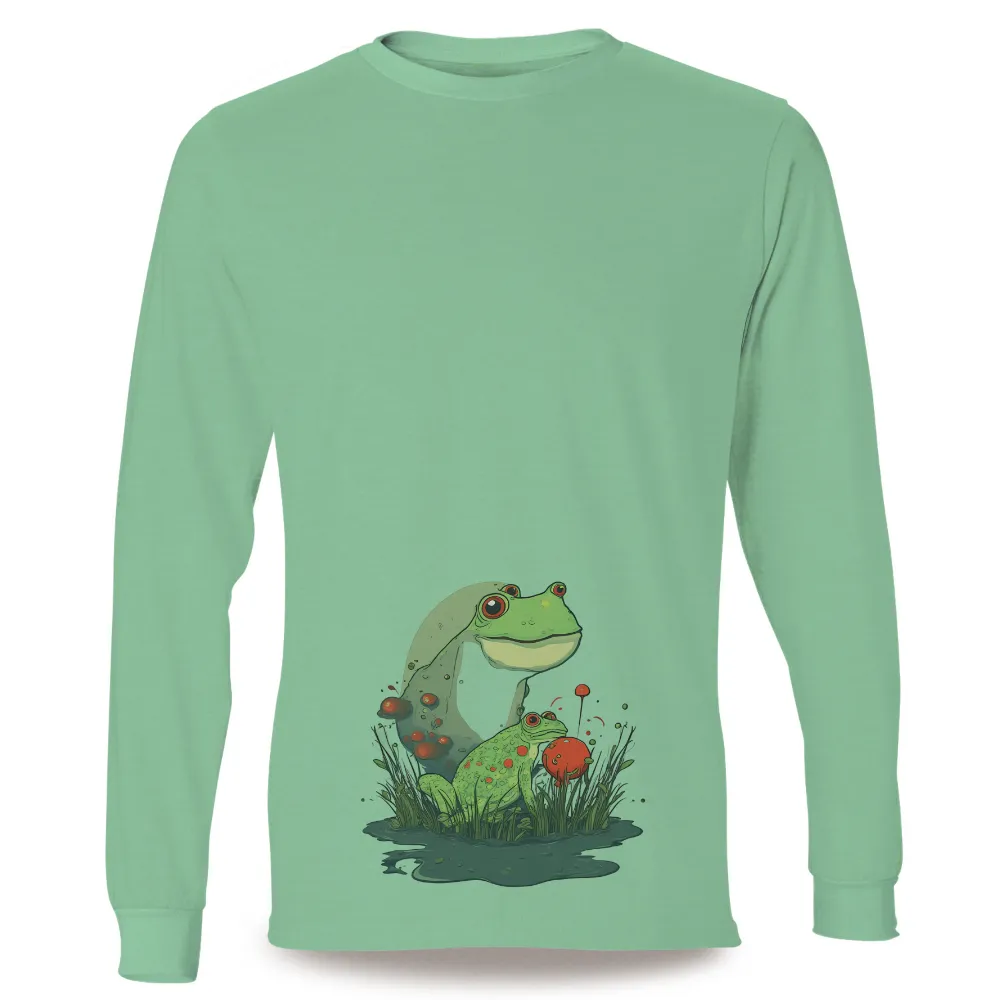 Custom T-Shirt Printing: Enchanted Frogs in a Magical Swamp|fantasy factory beer shirt