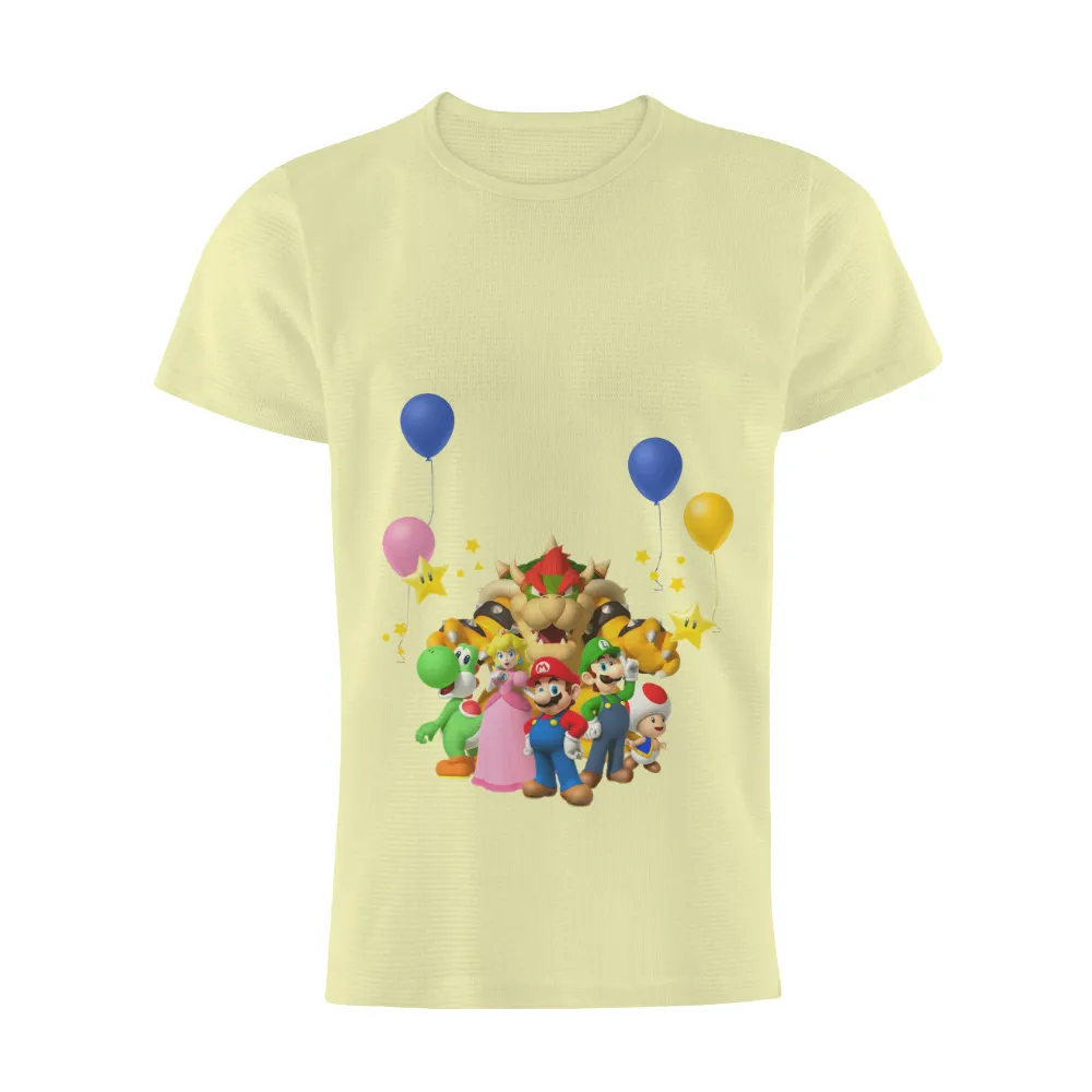 Custom Tee Shirts: Celebrate Adventure with Mario and Friends|video game valentine shirt