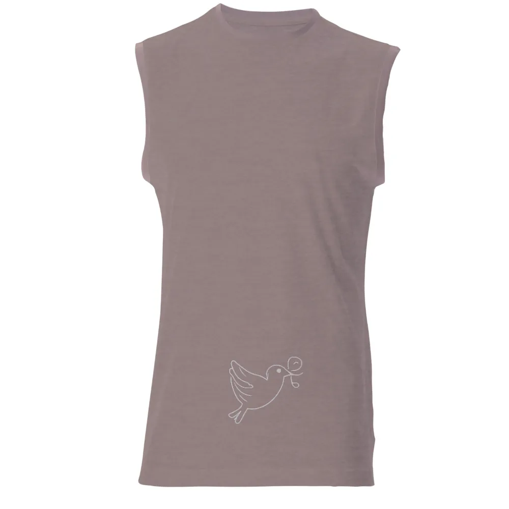 Peace Dove Minimalist Art - Symbolizing Unity and Hope|peace love valentine shirt