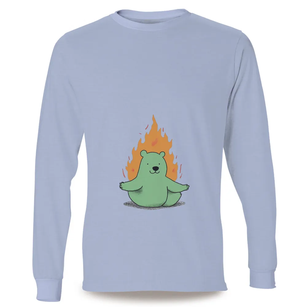 TShirt Printing: Embrace Your Inner Fire with Breezy the Green Bear|corn busch light shirt