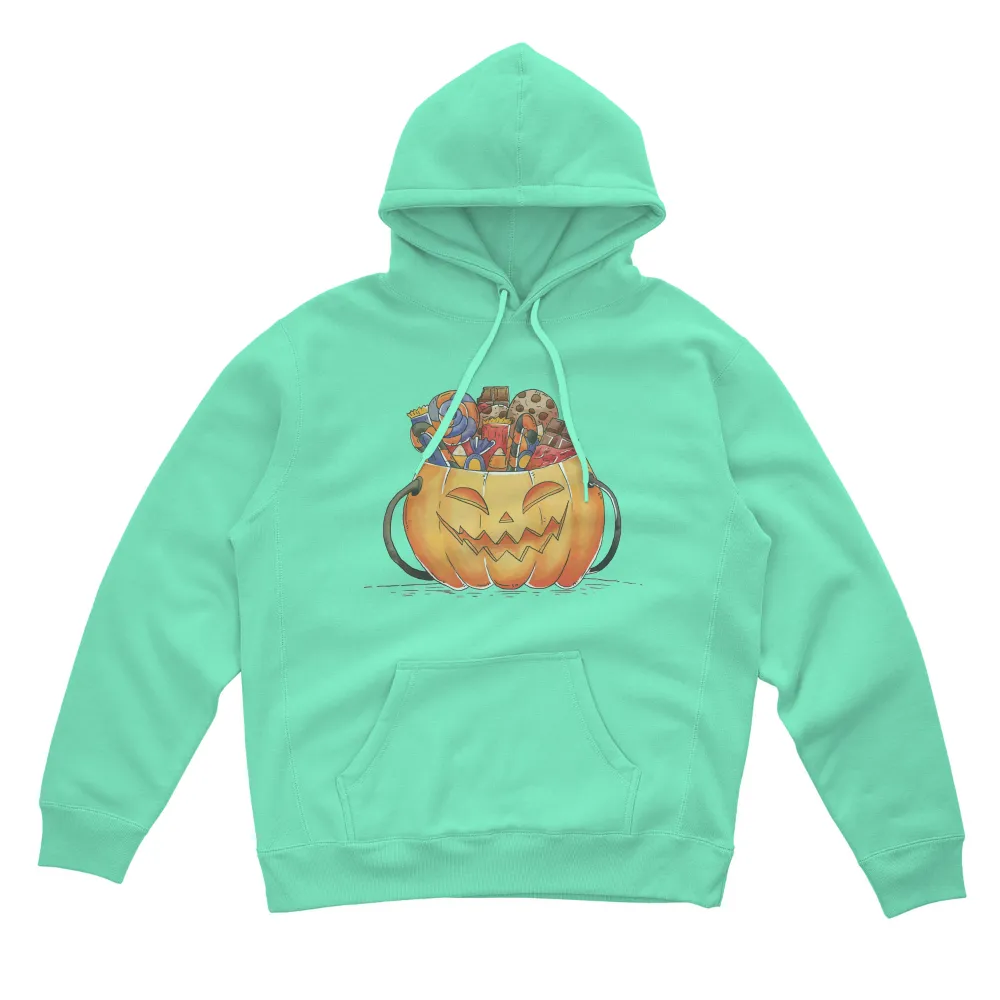 Halloween Pumpkin Bucket T-Shirt Printing: Trick or Treat Fun|legendary whitetails camp night berber lined hooded flannel