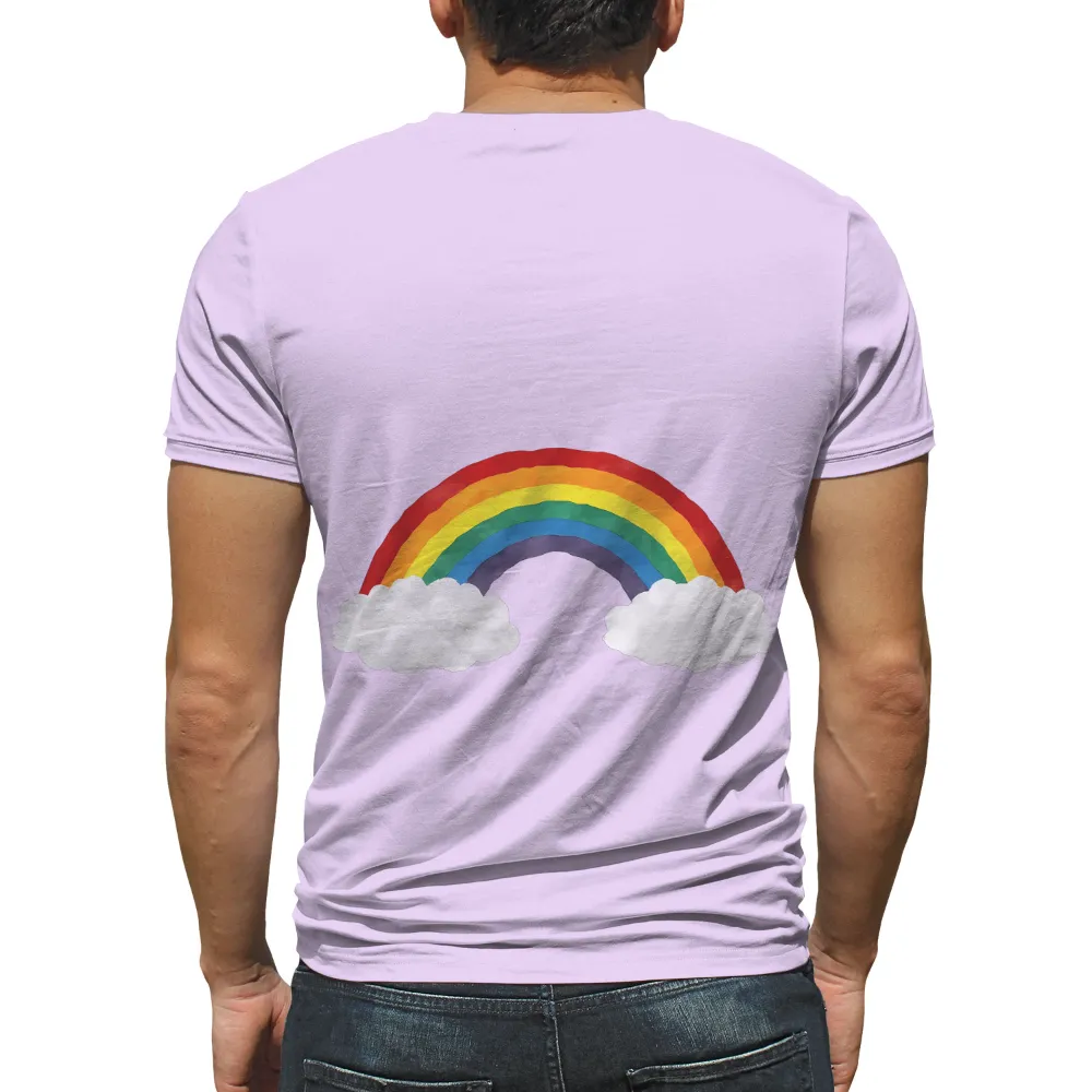 Custom T-Shirt Printing: Rainbow of Hope - Artistic Designs|rainbow bacon shirt