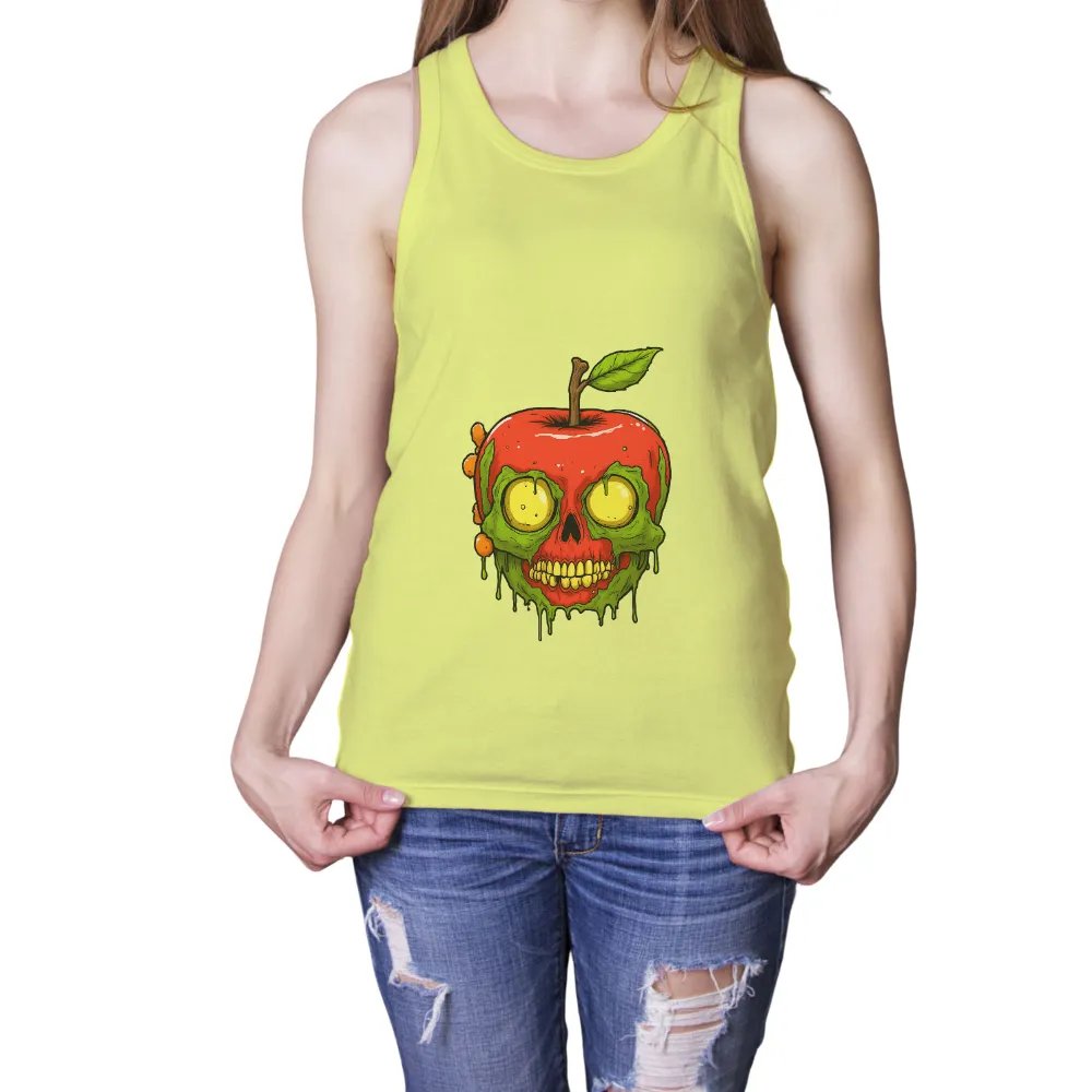 Custom T-Shirt Printing: Apple Skull Horror Design for Halloween|our flag means death blackbeard purple shirt