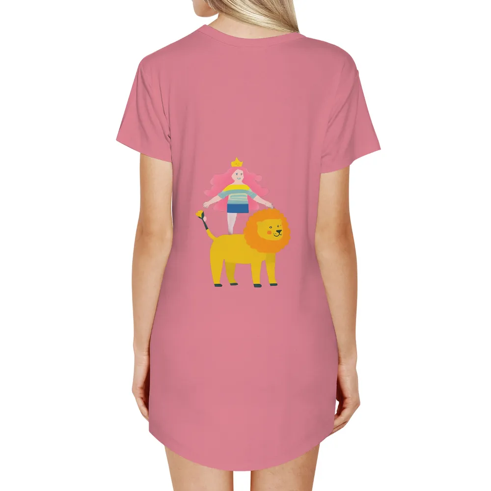 Custom T-Shirt Printing: Princess and Lion Friendship Design|adventure time shirt sex