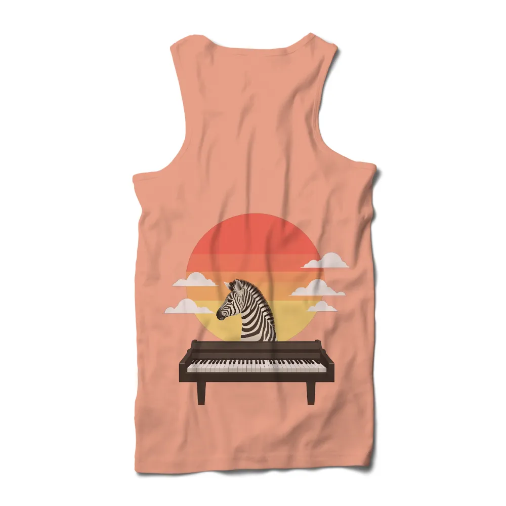 Custom T-Shirt Printing: Melody's Piano Serenade Under the Sunset|ab shirt design