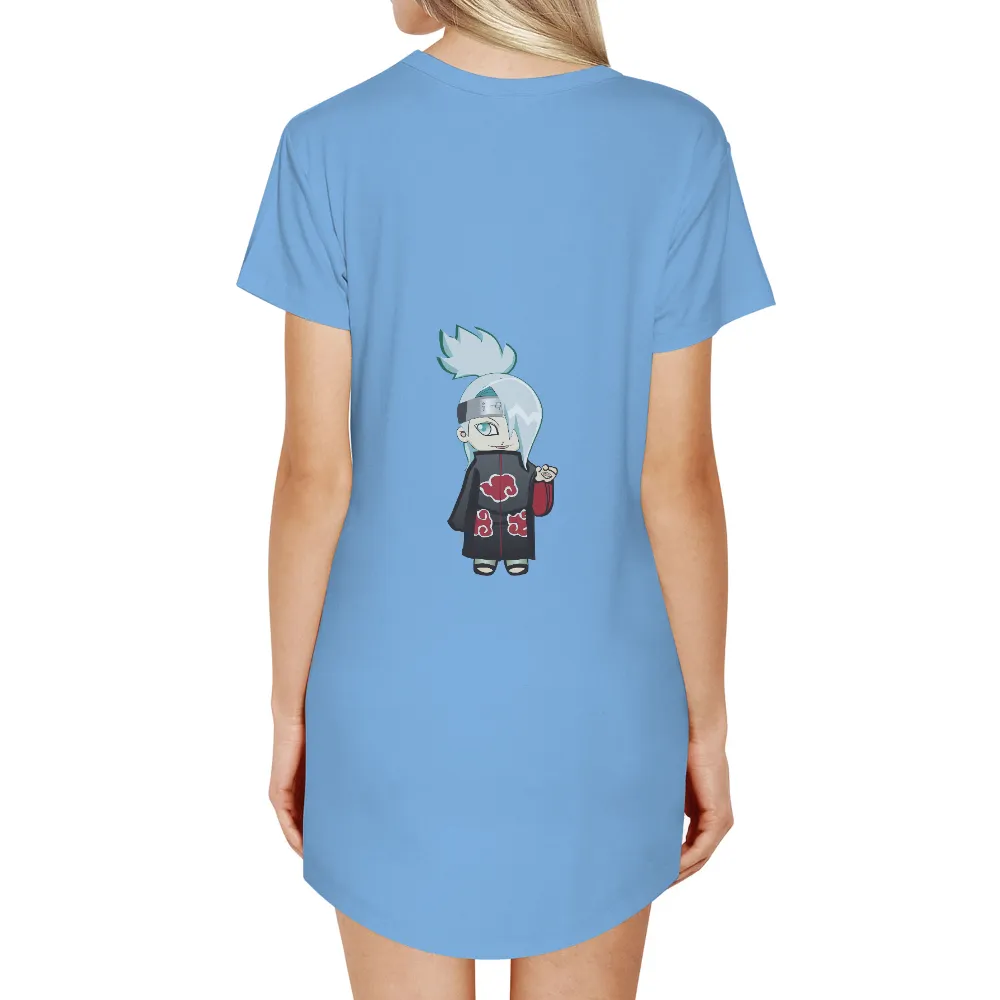 TShirt Printing: Chibi Kakashi - Anime Minimalist Design|hypland akatsuki button up