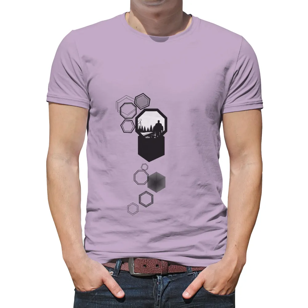 Graphic Tees: Explore the Unknown with Geometric Shapes|adventure time star wars shirt