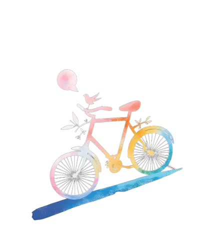 Tee Shirt Printing: Capture the Simple Pleasures of Life with Pastel Bicycle Design