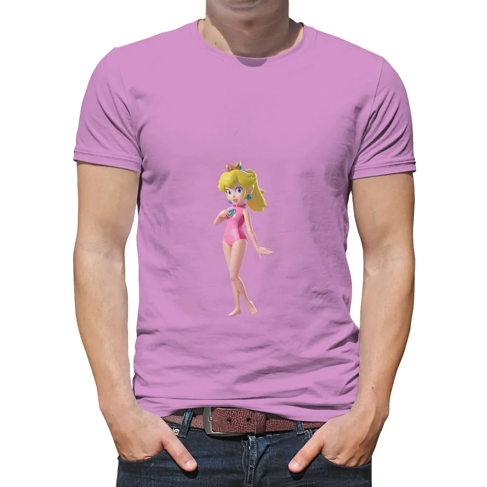 T-Shirts Custom: Princess Peach in the Mushroom Kingdom|mario valentines day shirt