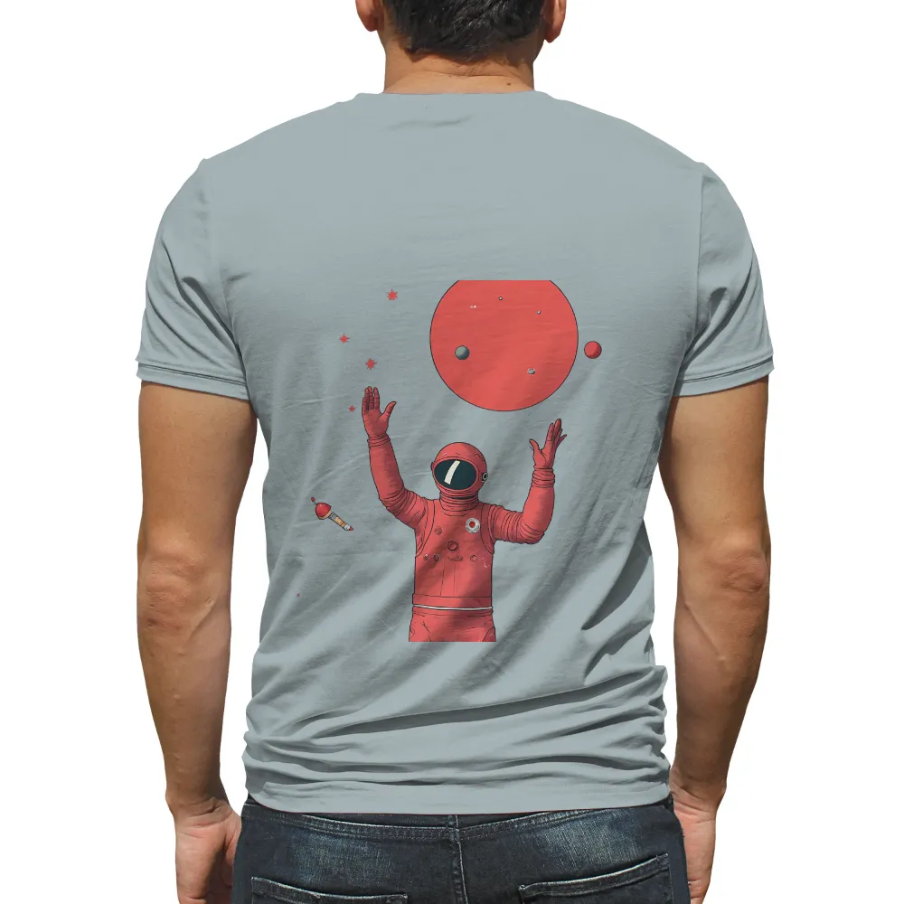 Customized Tee Shirts: Astronaut Adventure - Reach for the Stars|space fruity records shirt