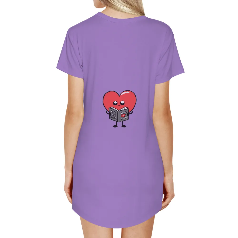 T-Shirts Design: Heart Reading for Growth and Empathy|mlb logo shirt with heart