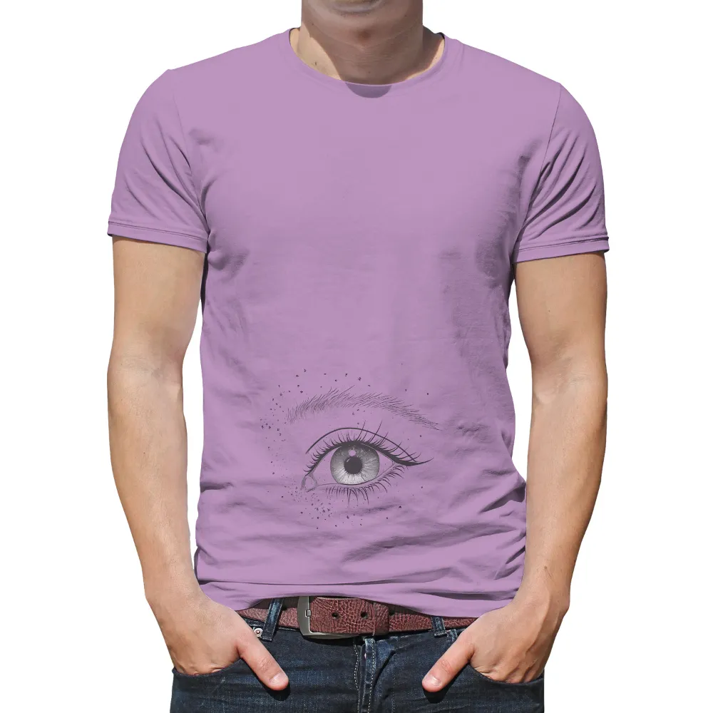 T-Shirts Design: Cyber Eye - A Gateway to the Digital World|eye graffiti