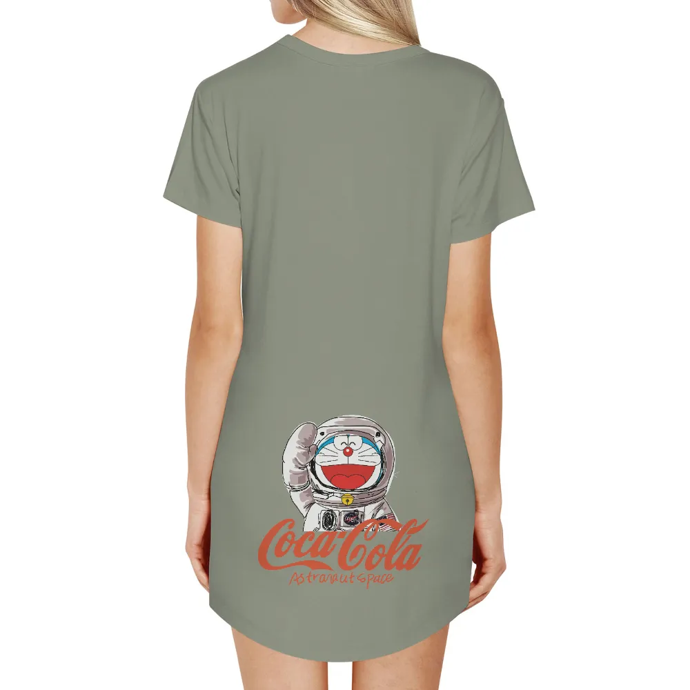 T-Shirts Design: Astro the Cat's Cosmic Adventure with Coca-Cola Astronaut Space|hearts of space t shirt