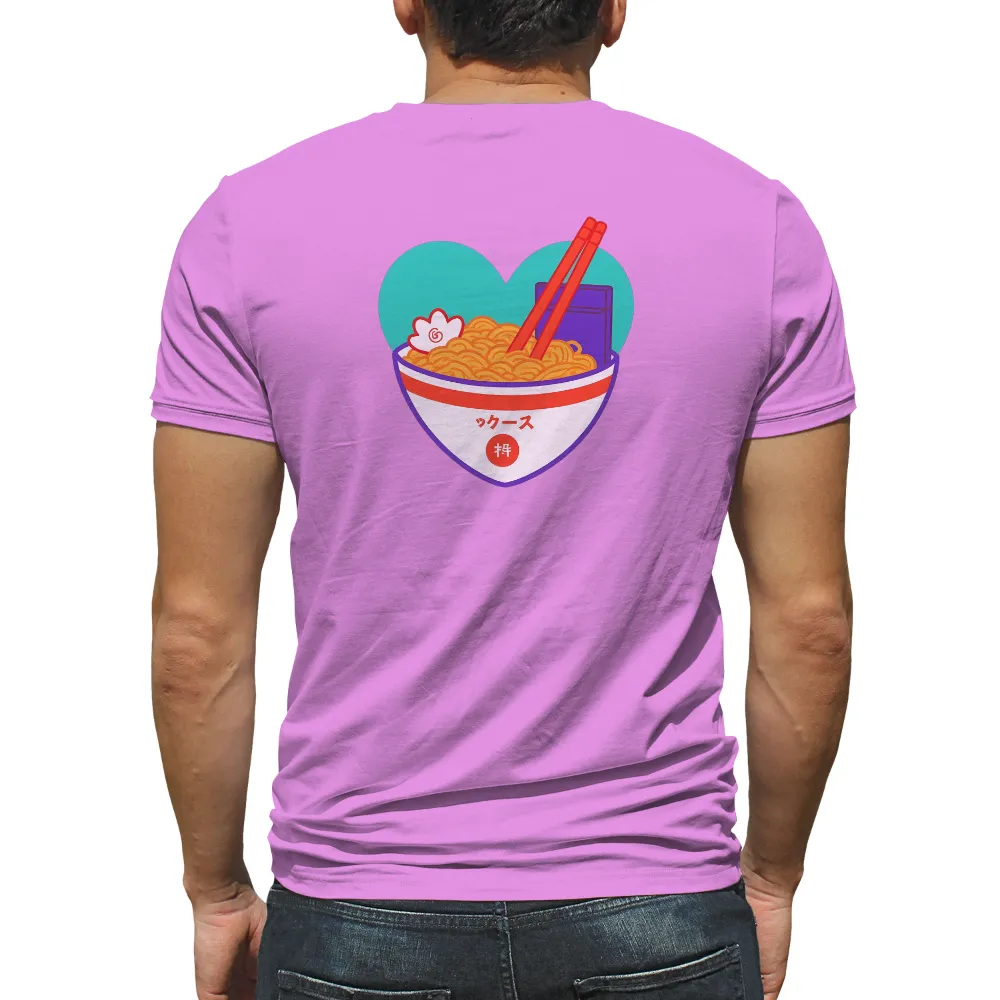 Tee Shirt Printing: Ramen Love - A Tribute to Comfort Food| purple carton