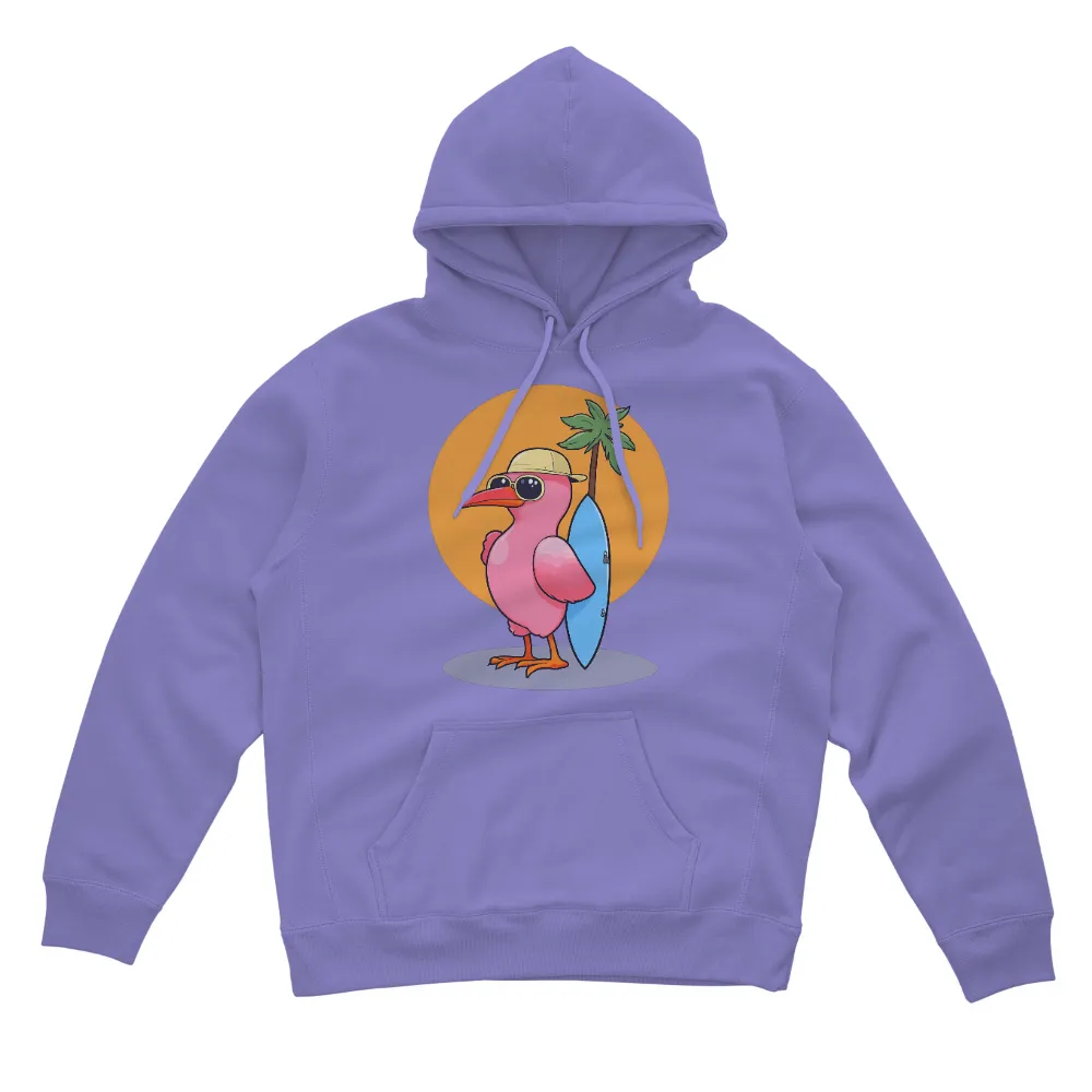 T-Shirts Design: Surfing Bird - Beach Adventure|cubs tropical shirt