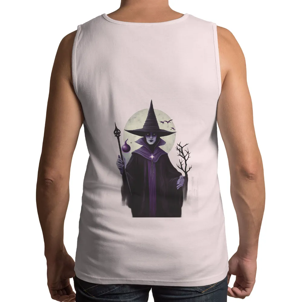 Shirts Graphic Tees: Witch in the Night - Artistic Design|nhl last night