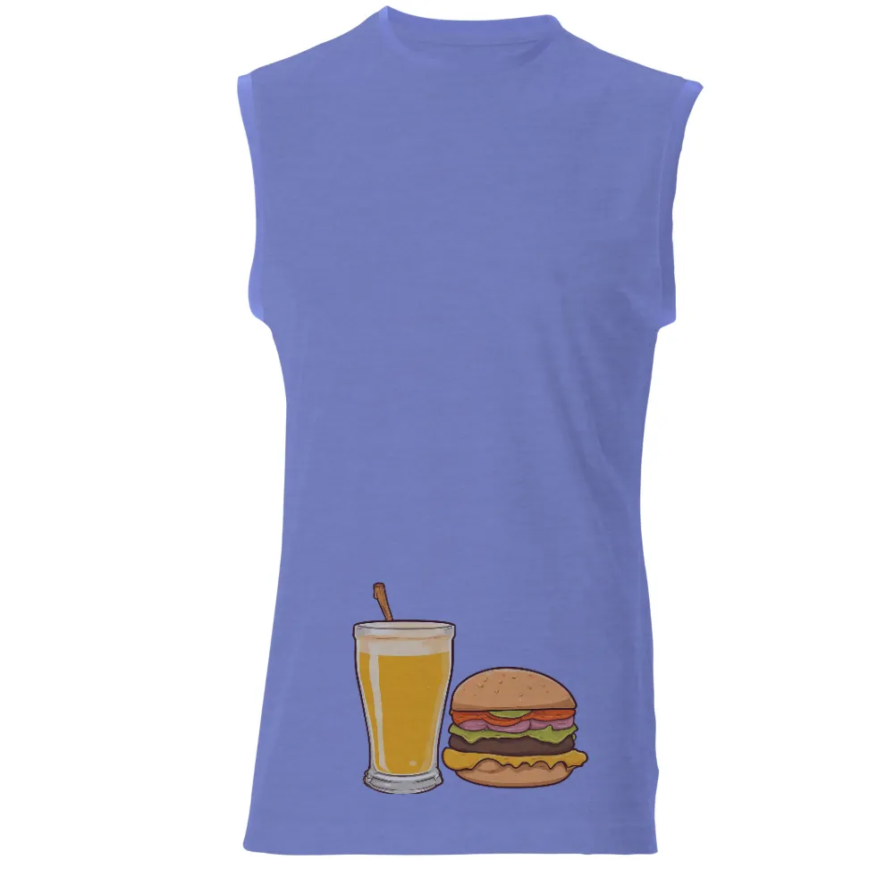 Shirts Graphic Tees: Burger & Beer - Celebrate Life's Simple Pleasures|beer is food t shirt