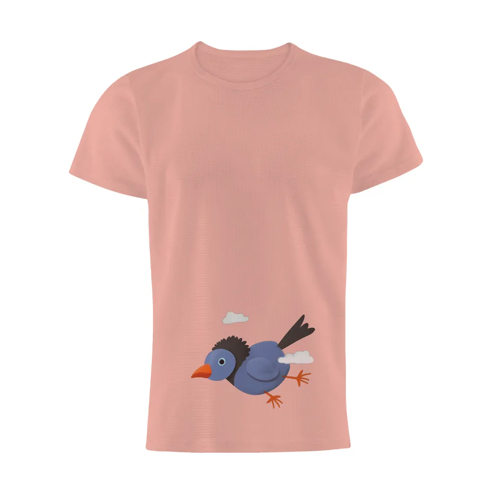 Shirts Graphic Tees: Blue Bird in Flight - Freedom and Dreams|manoah blue jays jersey