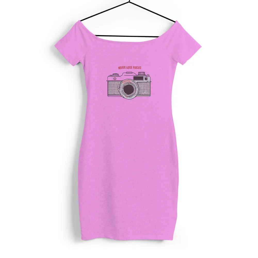 T-Shirts Custom: Never Lose Focus - Vintage Camera Design|neon summer shirts