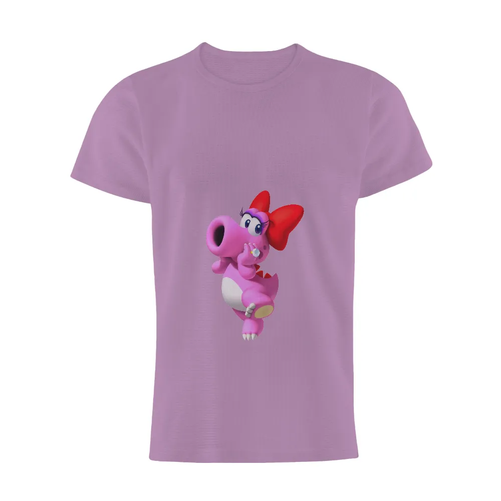 TShirt Printing: Whimsical Pink Dinosaur Ruby with Sparkling Diamonds|forest doraemon t shirt