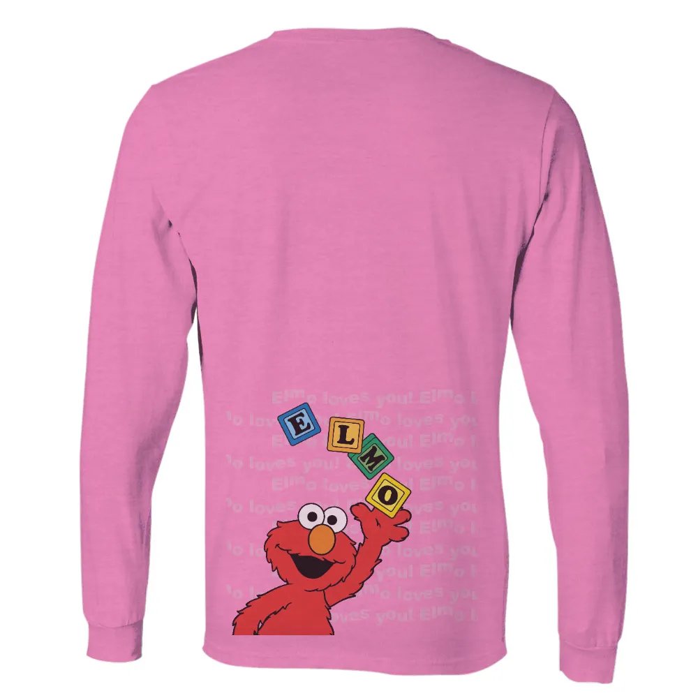 Custom T-Shirt Printing: Elmo Loves You! - Sesame Street Inspired Design|unlimited love t shirt rhcp