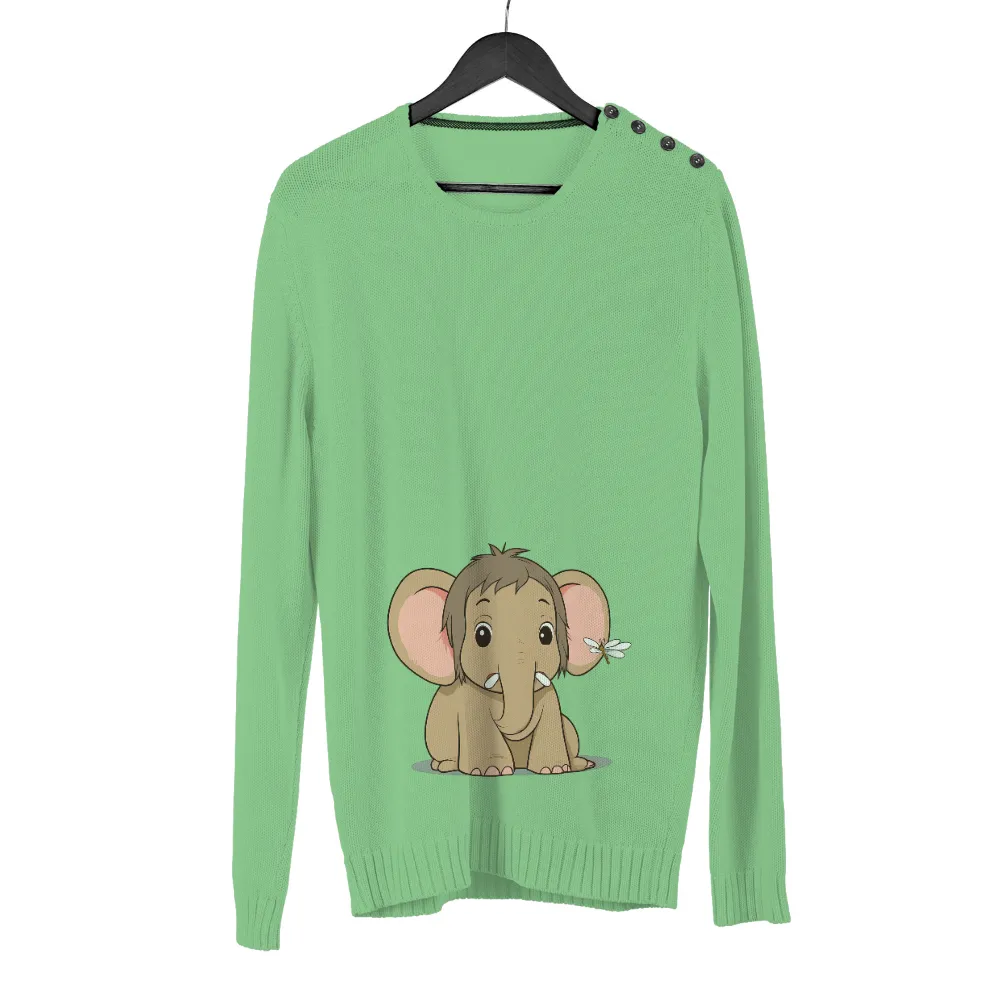 TShirt Design: Whimsical Baby Elephant with Dragonfly|cute st louis cardinals t shirts