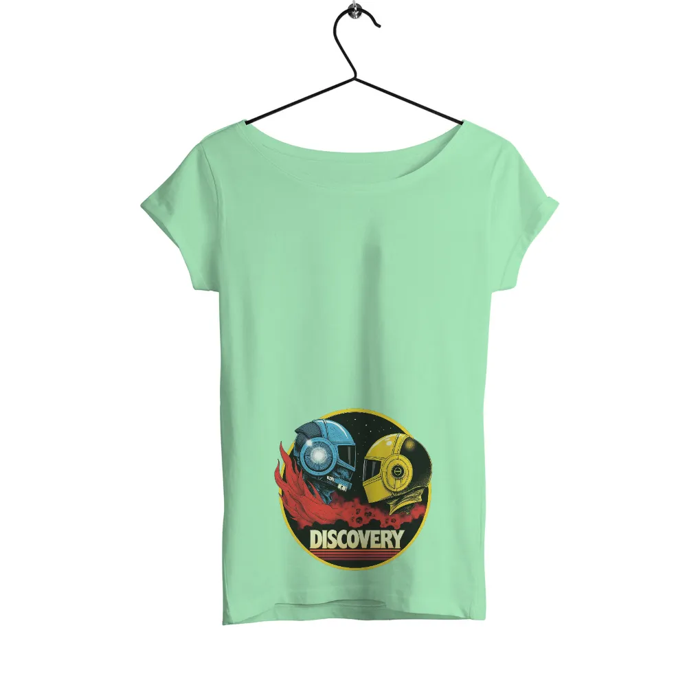 Shirts Graphic Tees: Iconic Duo Helmets - Discovery|Blue helmet with glowing eye