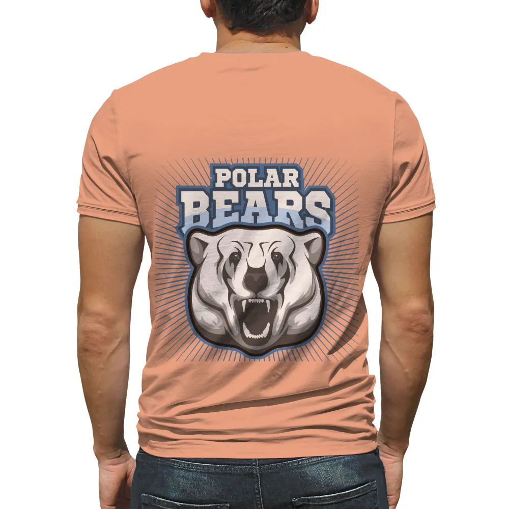 Polar Bears T-Shirts Design: Unwavering Strength and Resilience|team spirit black t shirt