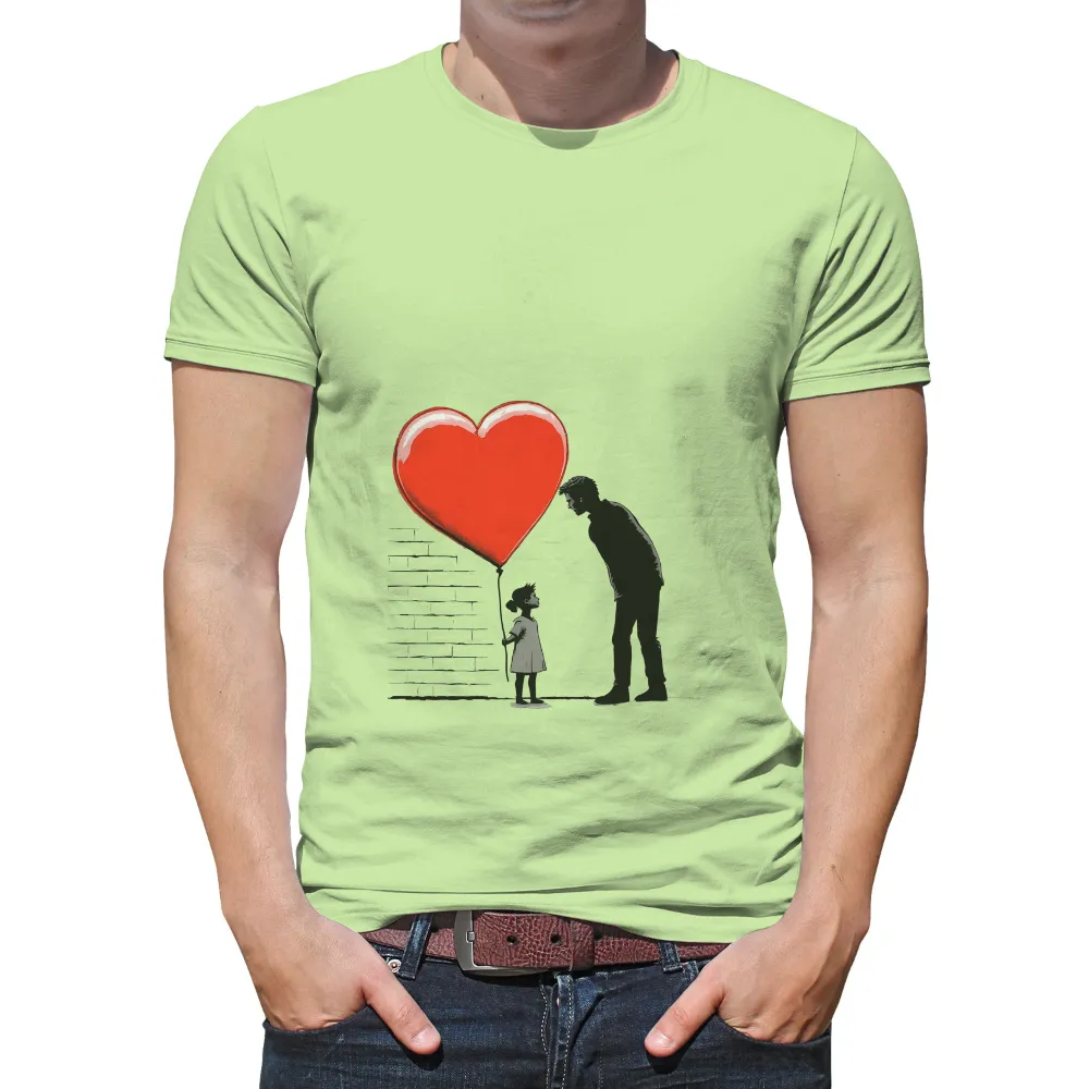 TShirt Printing: Heartfelt Moments - Love and Protection|big and tall father's day t shirts