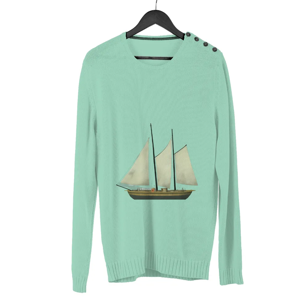 Graphic Tees: Sailing Ship Adventure - Vintage Maritime Design|stafford travel wrinkle free oxford shirts