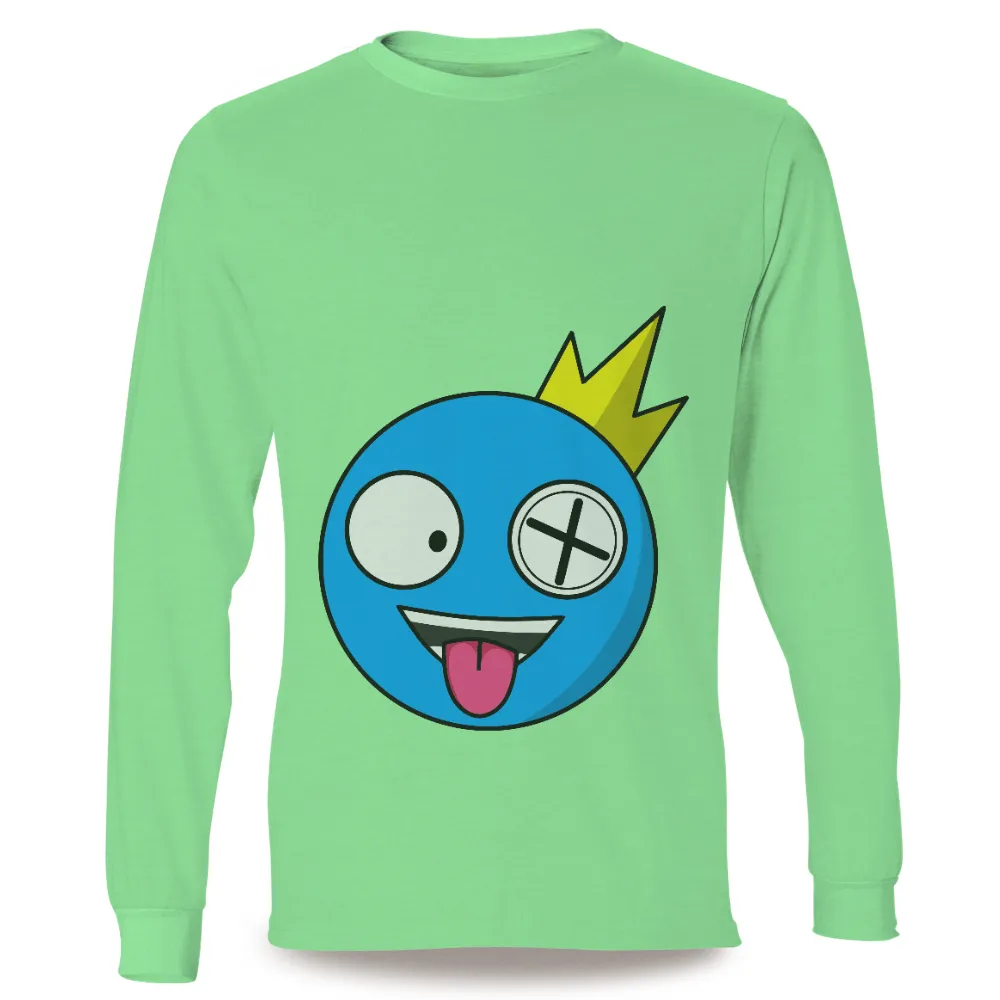 TShirt Design: Quirky Blue Character with Lightning Bolt|t shirt gengar roblox