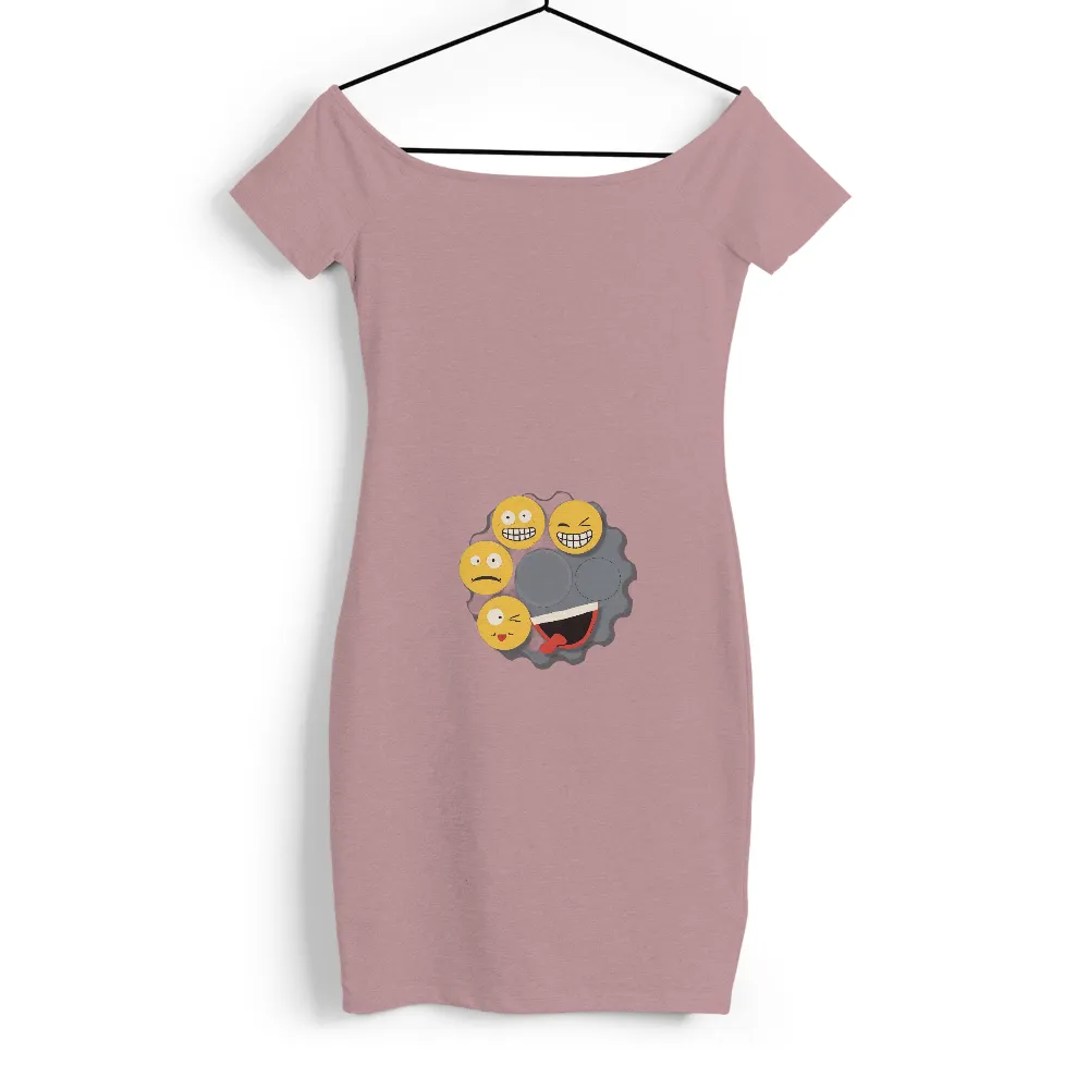 Tee Shirt Printing: Emoji Gear - Emotions in Harmony|weekday journey shirt