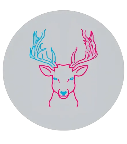 T-Shirt Printing: Neon Deer - Urban Nature Contrast