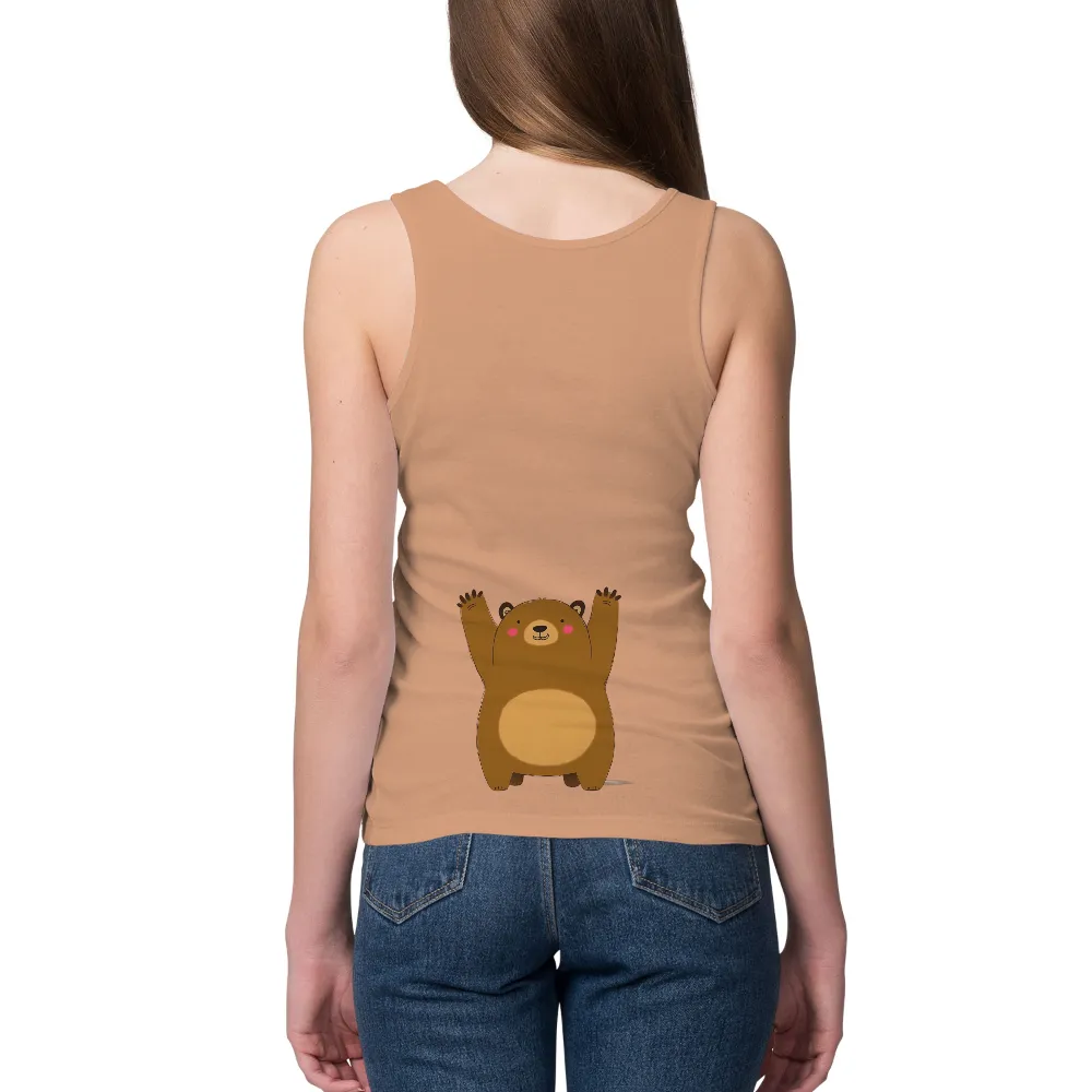 Tee Shirt Printing: Embrace Joy with a Playful Bear Design|cute 4th of july shirts for women