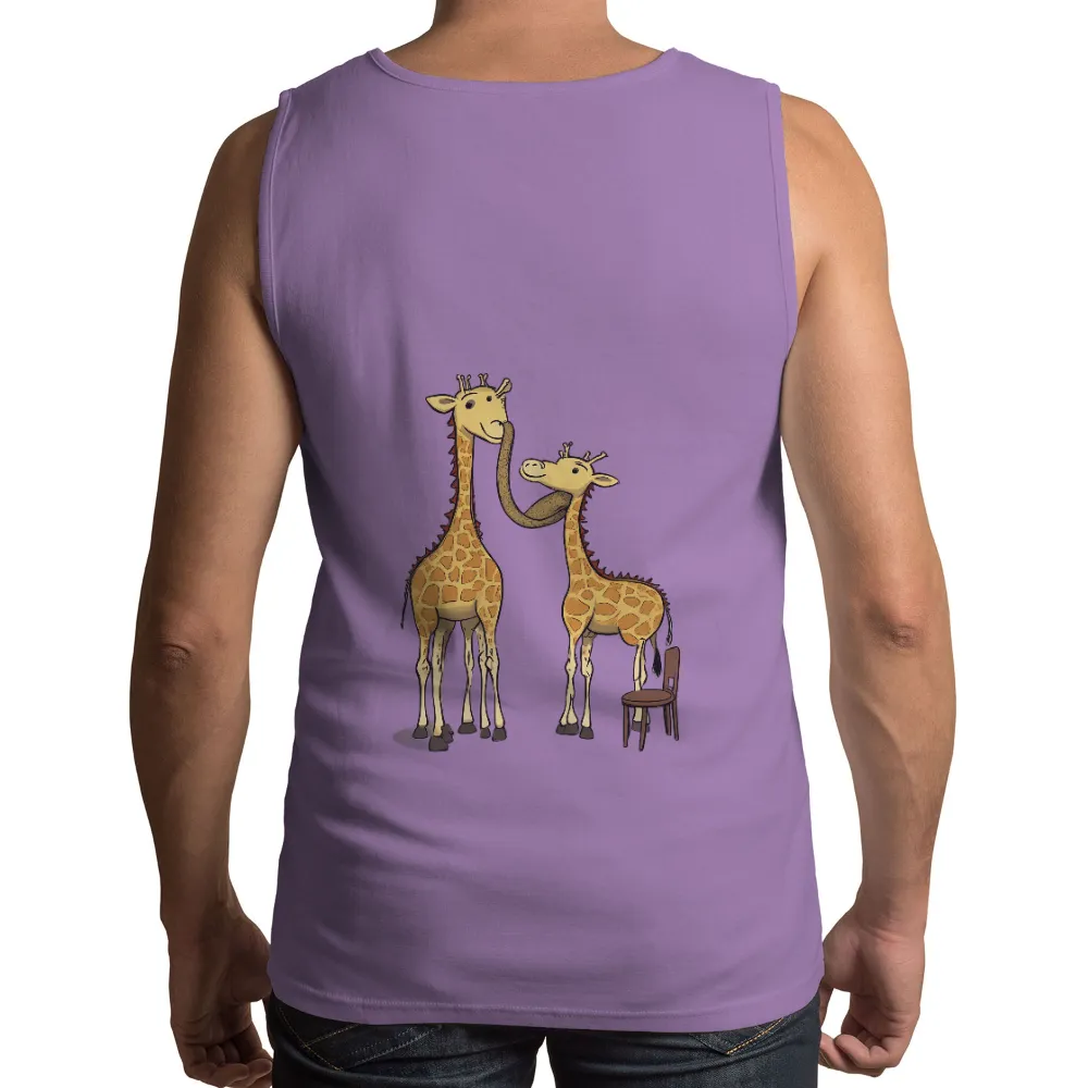 TShirt Design: Giraffes Sharing Tender Moments|super family t shirt