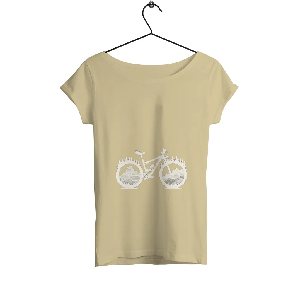 Customized Tee Shirts: Mountain Biking Adventure | Nature-Inspired Design| nature-inspired design