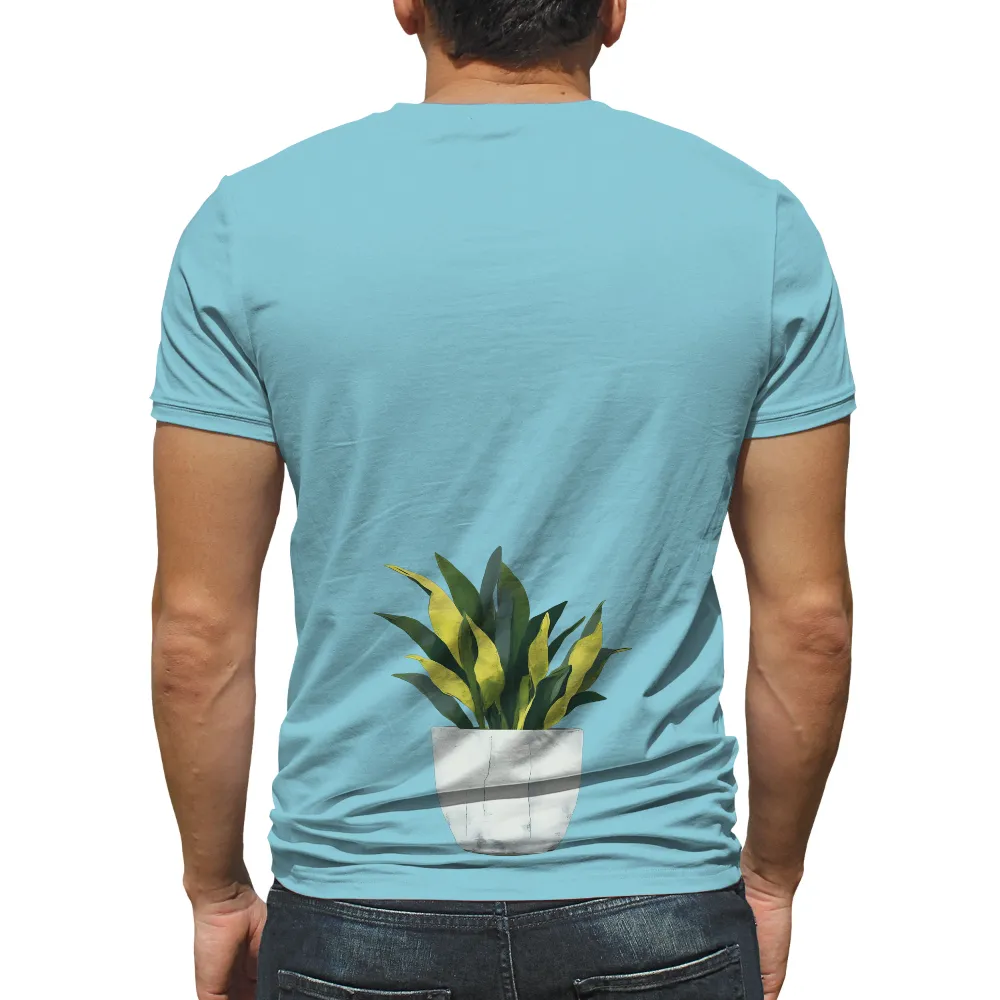 T-Shirts Custom: Vibrant Snake Plant Art|dogfish head american beauty shirt