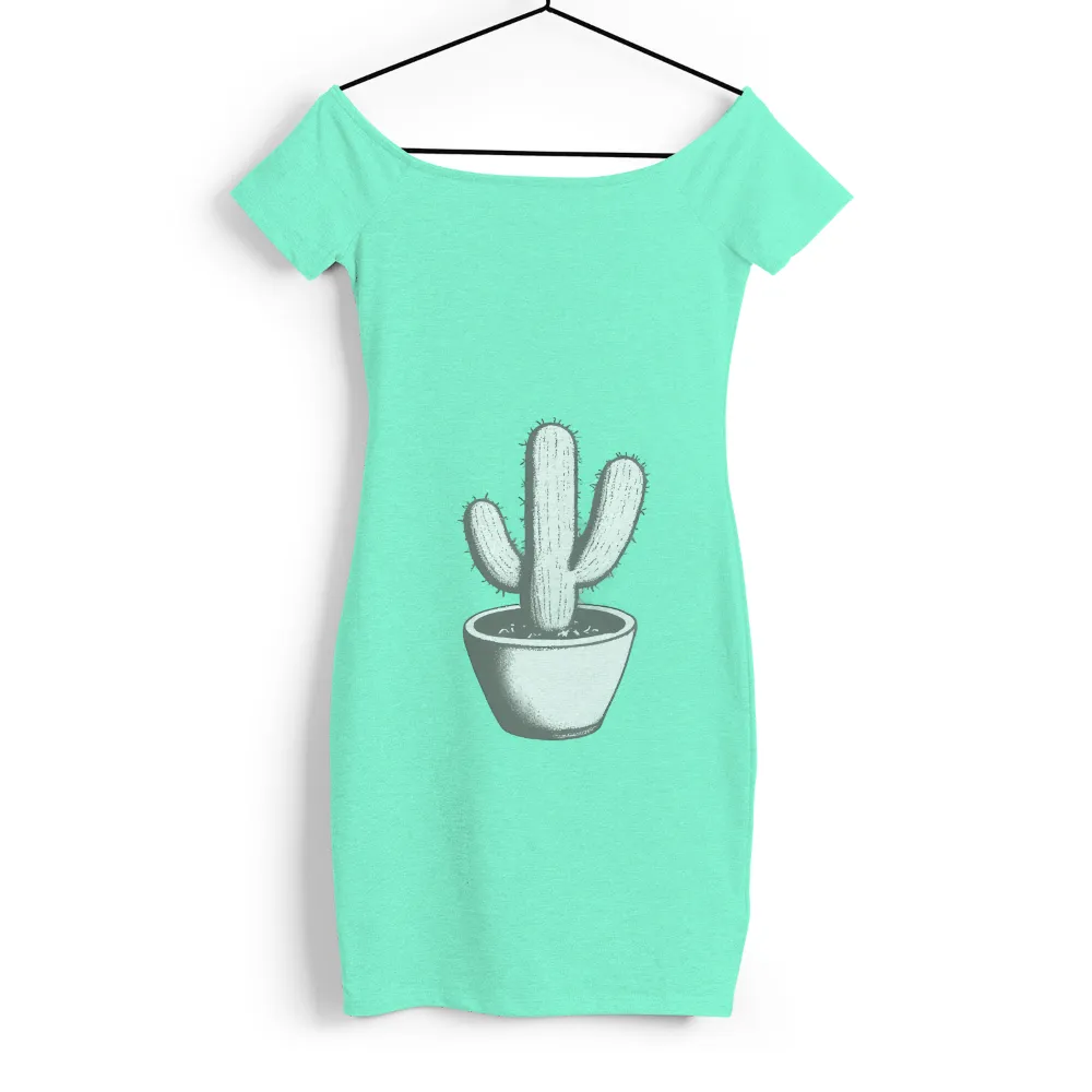 TShirt Design: Resilience in Simplicity - Cactus Art|new shirt design 2021