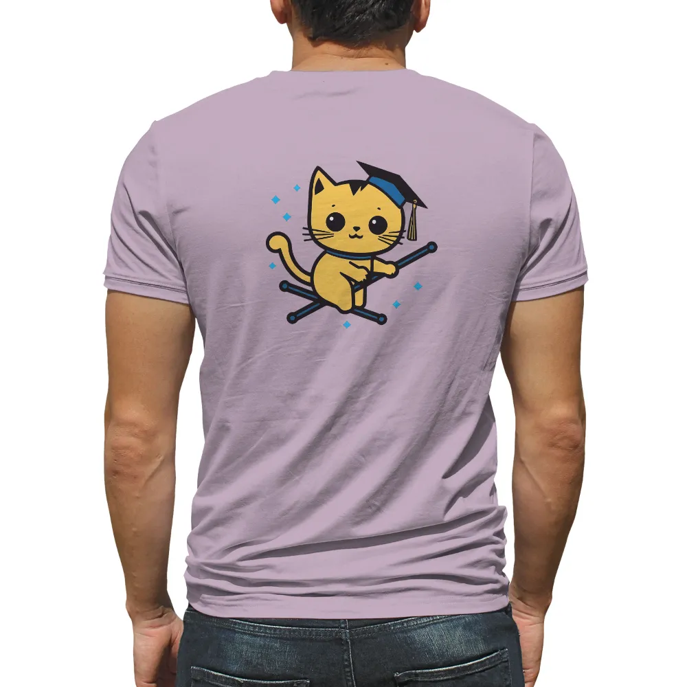 Shirts Graphic Tees: Celebrate Success with Whiskers| Whiskers the graduate