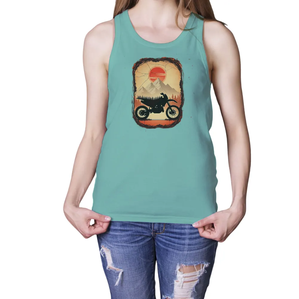 T-Shirts Custom: Dirt Bike Adventure - Vintage Off-Road Exploration|vintage salvador dali t shirt