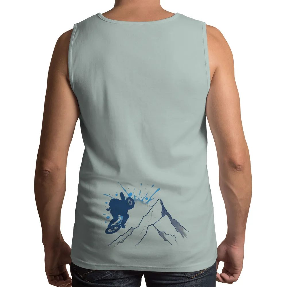 TShirt Design: Mountain Biking Adventure| dynamic pose