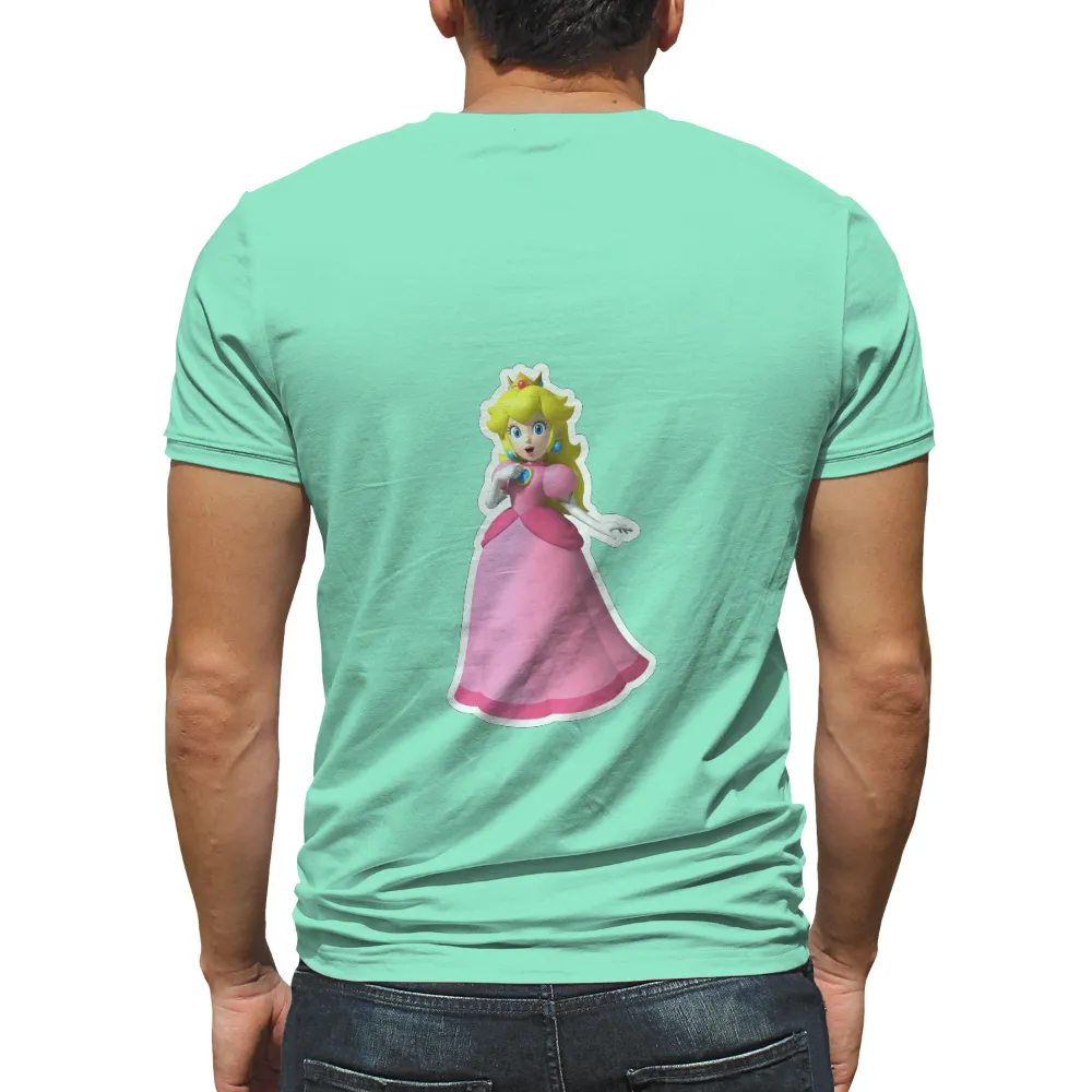 Custom T-Shirt Printing: Celebrate Princess Peach's Legacy with Gaming Icon|grandpa and grandson the legend and the legacy