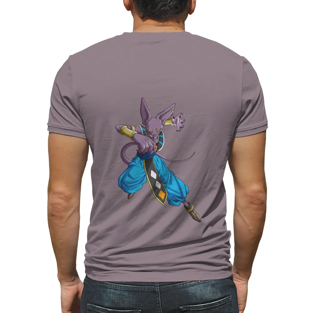 Tee Shirts Printed: Unleash the Power of Beerus from Dragon Ball|dragon ball z workout pants