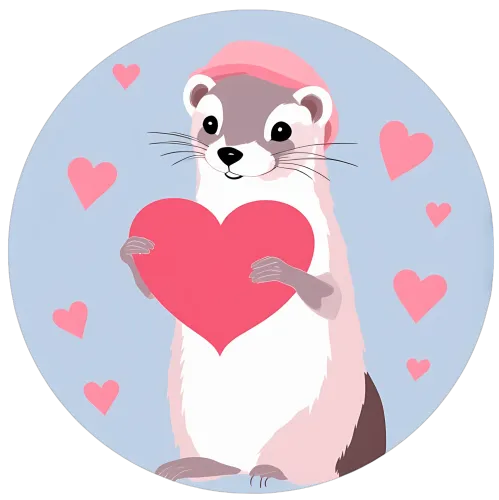 T-Shirts Custom: Spread Love with Felix the Ferret