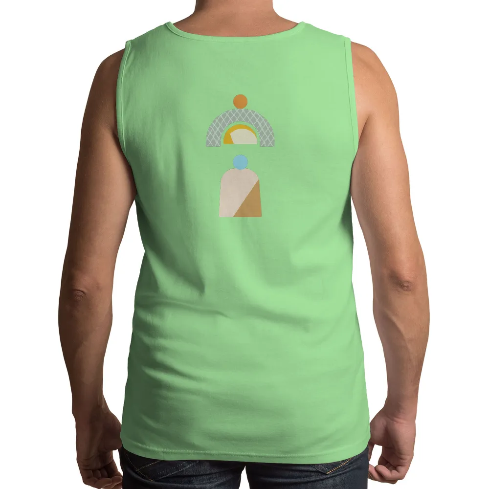 Shirts Graphic Tees: Minimalist Geometric Art - Sunrise & Sunset|art fennell trisulate t shirt