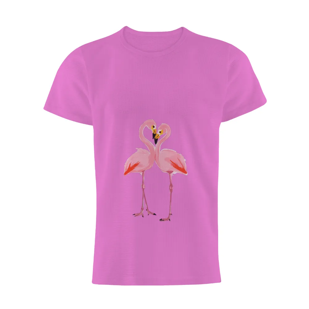 Flamingo Heart: TShirt Printing Inspired by Nature's Bond|trending t shirt design 2022