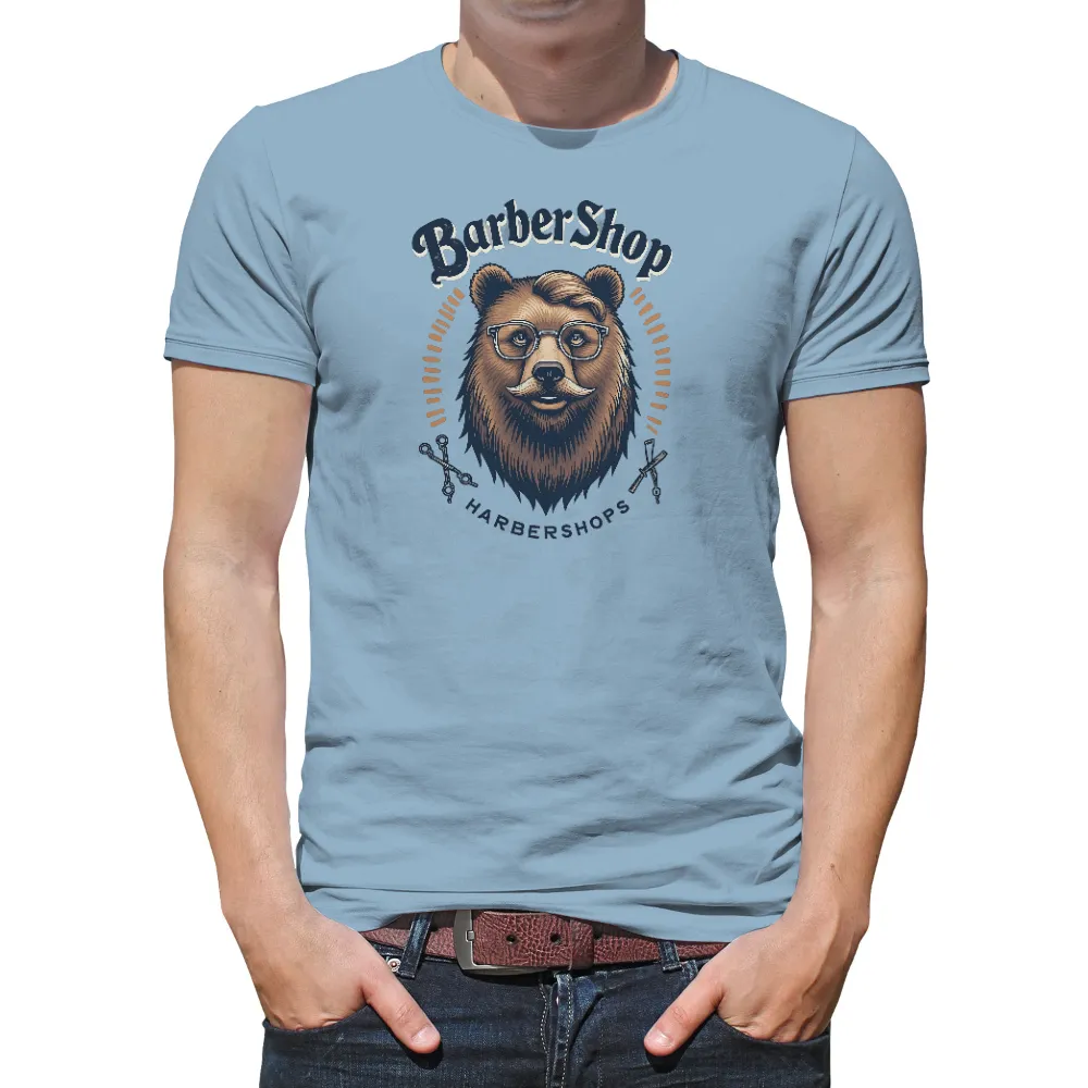 Tee Shirts Printed: Boris the Barber Bear - Vintage & Retro Tees|Boris the Barber Bear