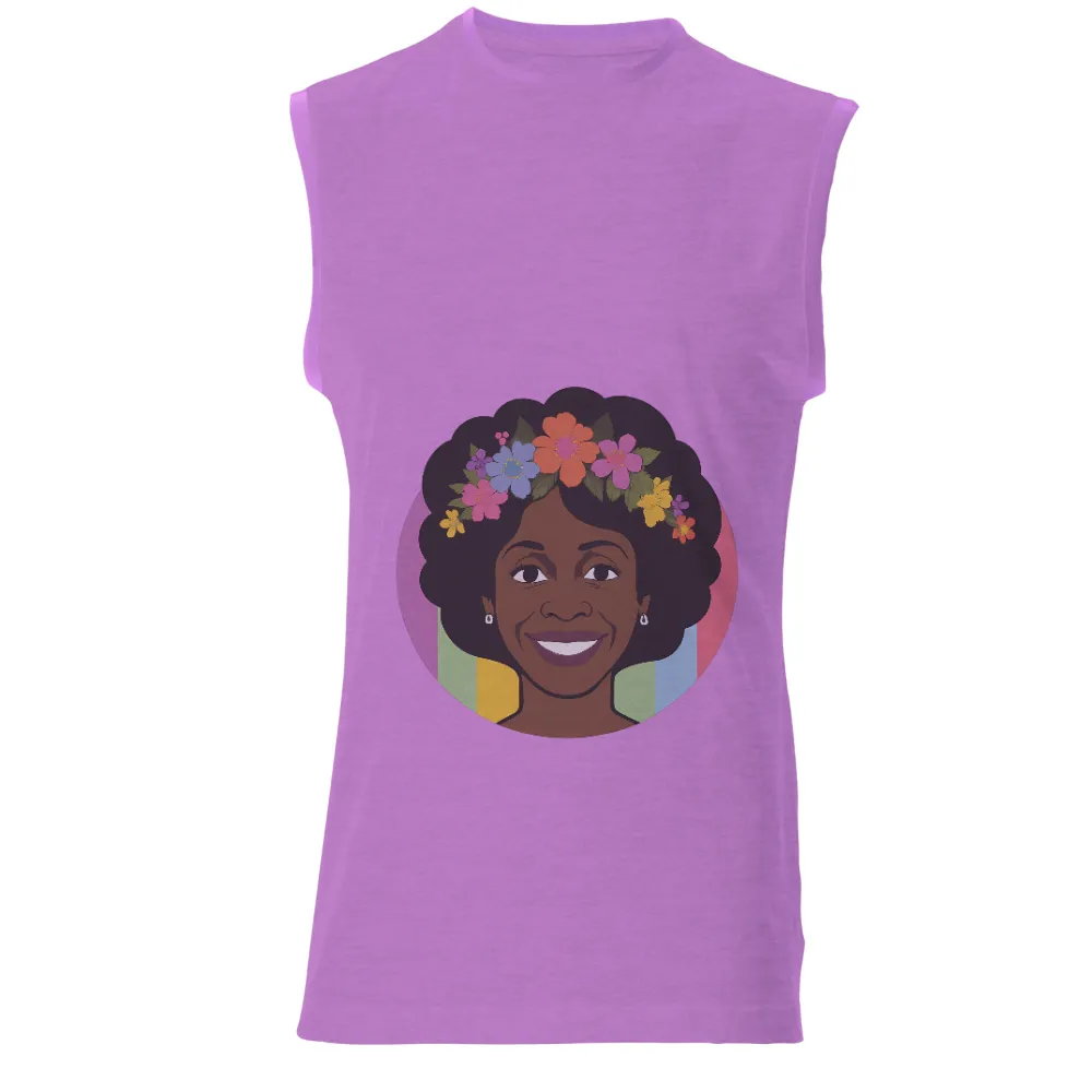 Shirts Graphic Tees - Floral Crown of Beauty and Strength|may woman t shirt